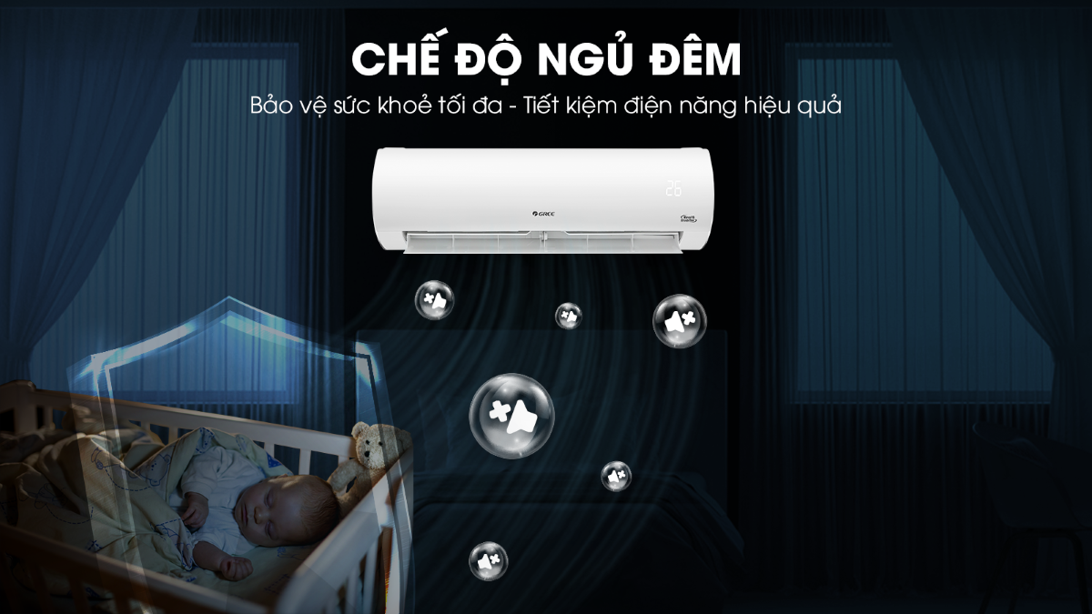 ĐIỀU HÒA GREE 1 CHIỀU INVERTER 9000BTU GWC09FB-K6D9A1W 9